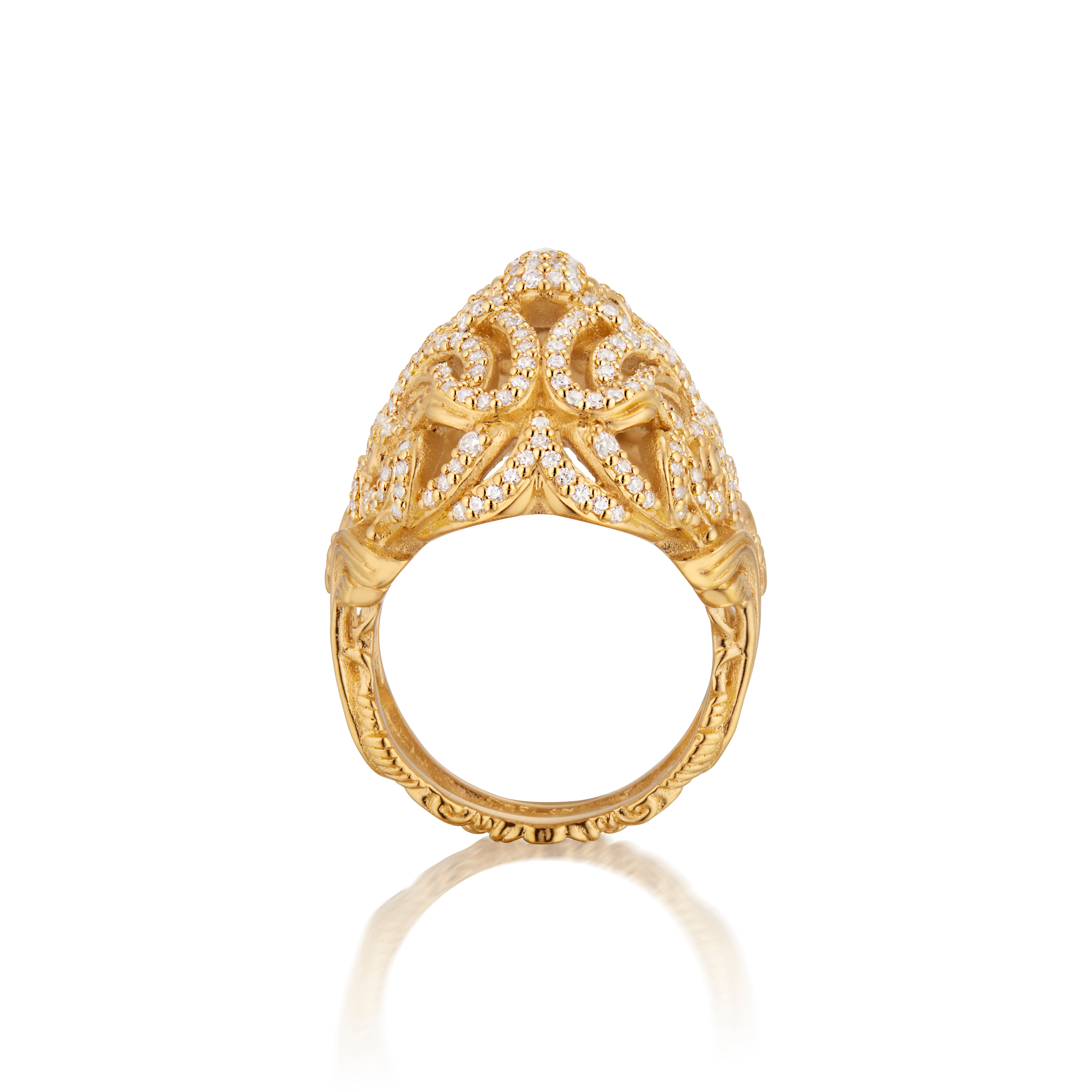 Intricata Ring, Pavé Diamond