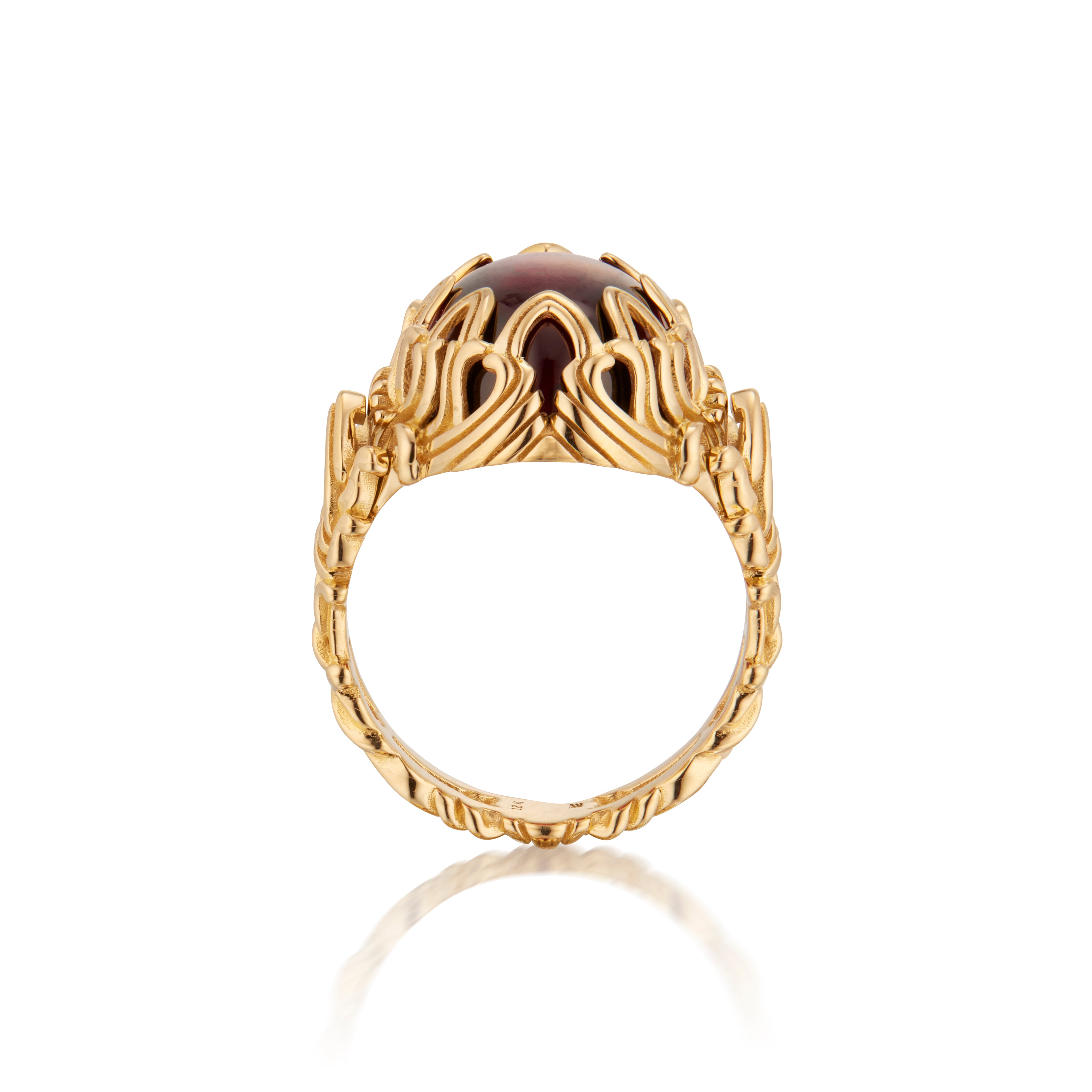 Tracery Buttress Ring, Rhodolite Garnet
