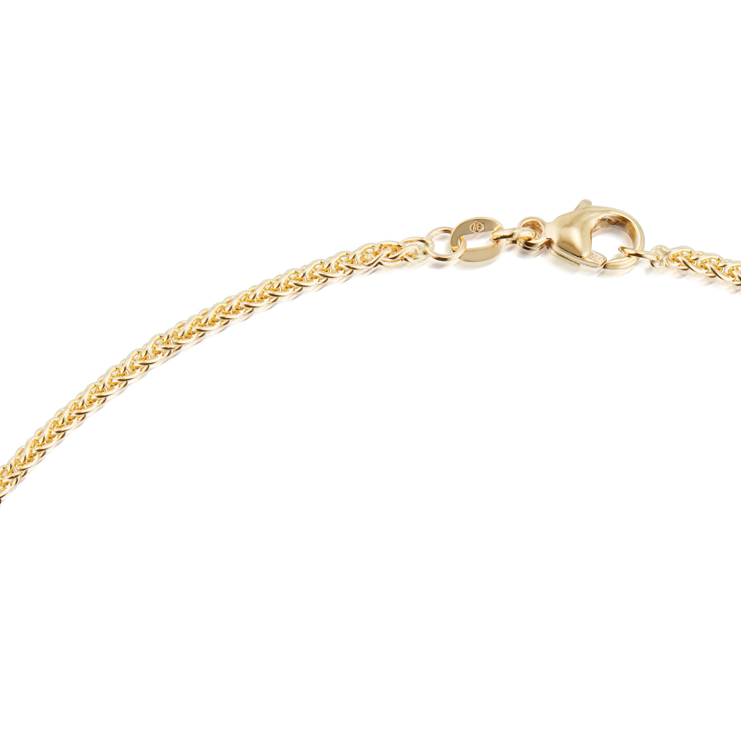 Round Wheat Chain Necklace, 2.4mm
