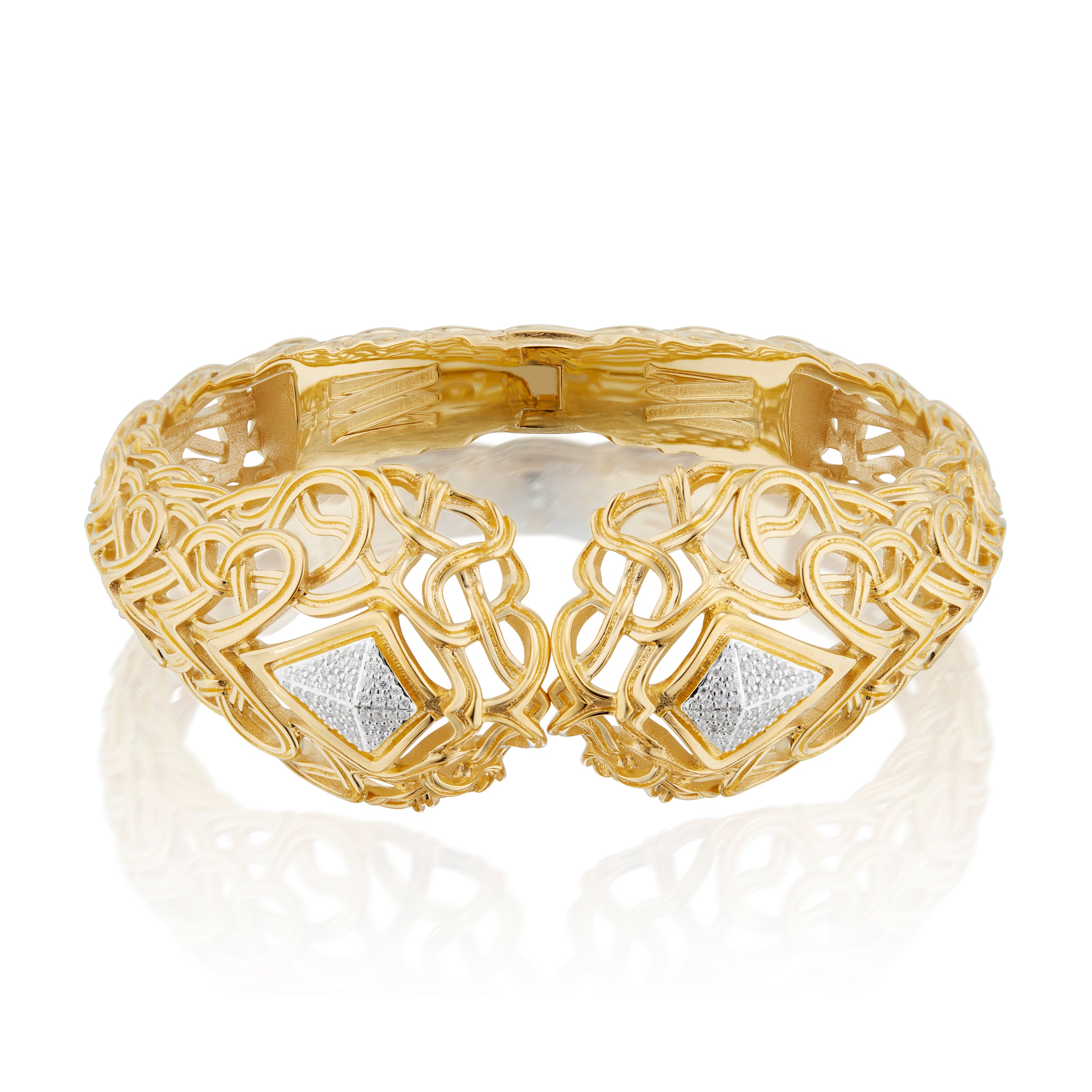 Entwined Cuff, Pavé Diamond