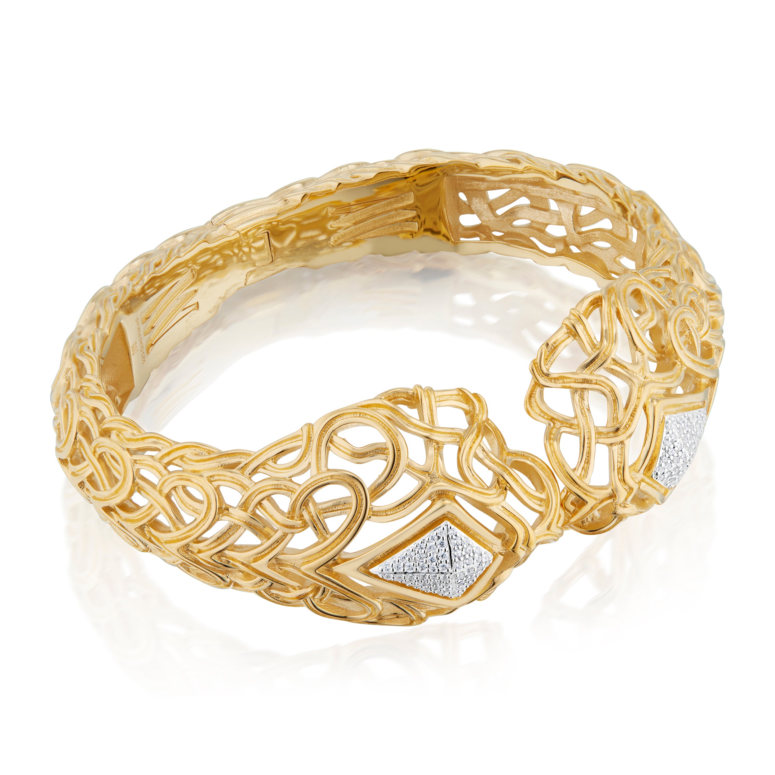 Entwined Cuff, Pavé Diamond